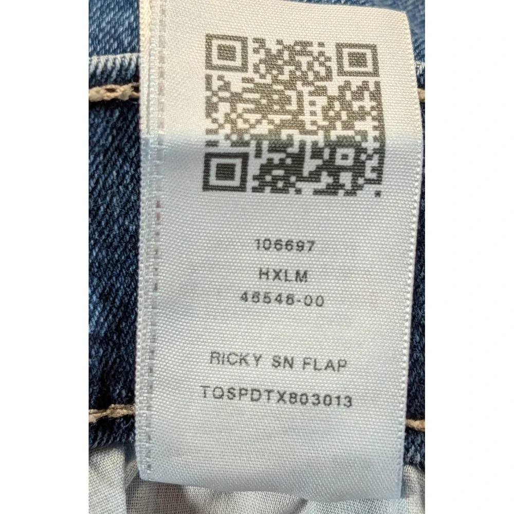 True Religion Ricky Relaxed‎ Straight Jeans Mens 32 Medium Wash Blue Denim